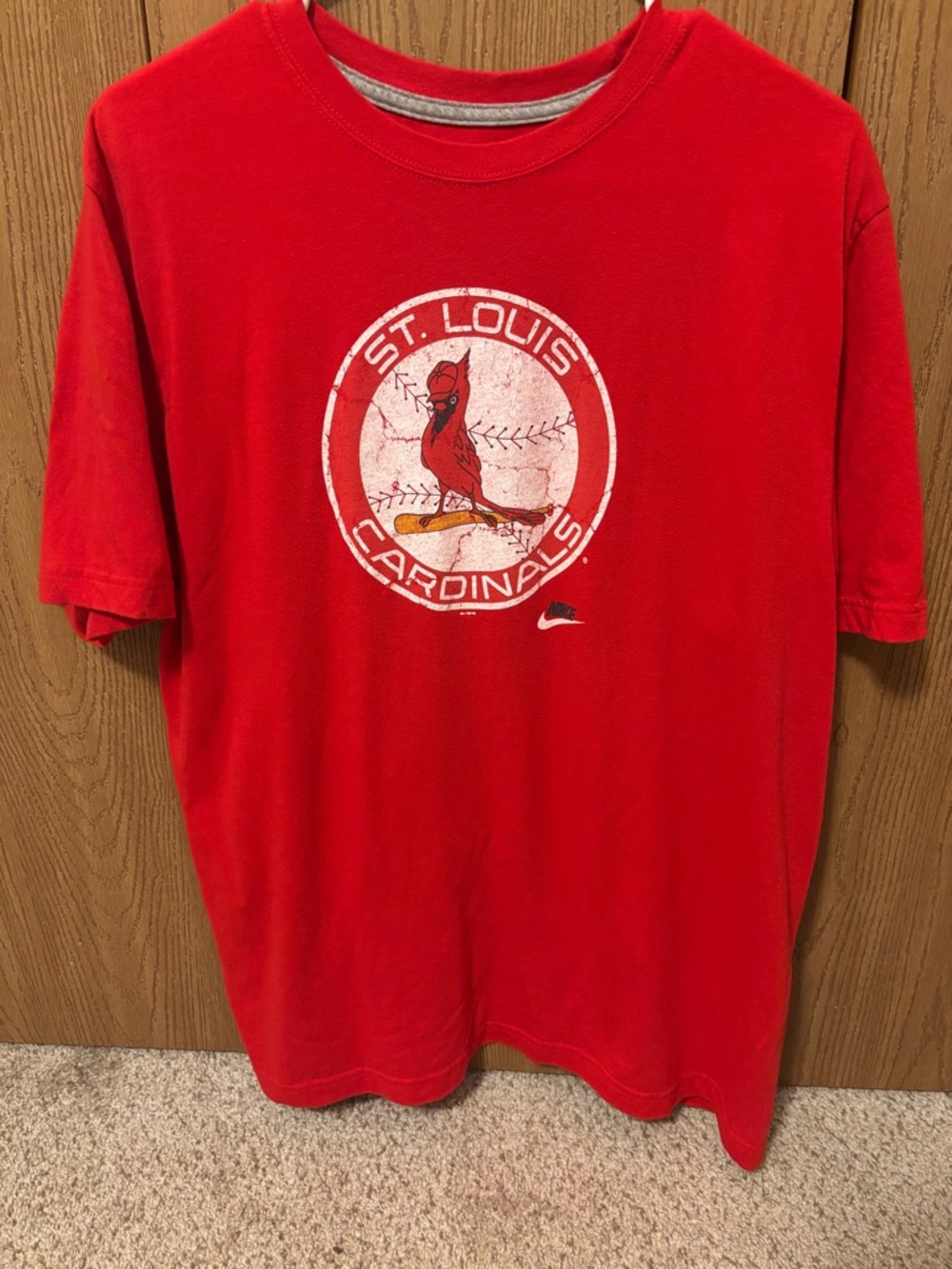 Vintage Nike St. Louis Cardinals Red Graphic Short-Sleeve Tee
